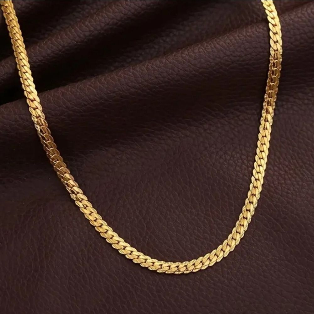 Classic 18k gold unisex chain